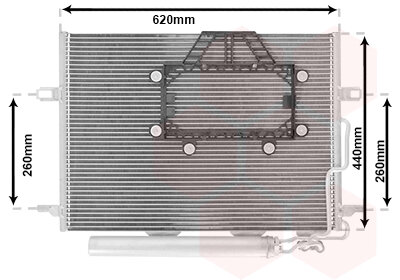 Kondensator, Klimaanlage  für MERCEDES-BENZ E-CLASS (W211)