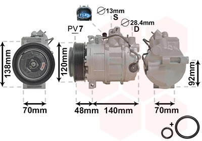 Kompressor, Klimaanlage  für MERCEDES-BENZ C-CLASS (W204)