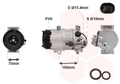 Kompressor, Klimaanlage  für MERCEDES-BENZ A-CLASS (W169)