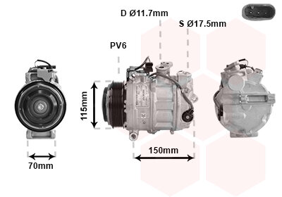 Kompressor, Klimaanlage  für MERCEDES-BENZ E-CLASS (W213)