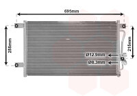 Kondensator, Klimaanlage  für MITSUBISHI PAJERO II...
