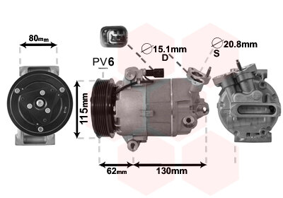 Kompressor, Klimaanlage  für NISSAN QASHQAI I (J10, NJ10)