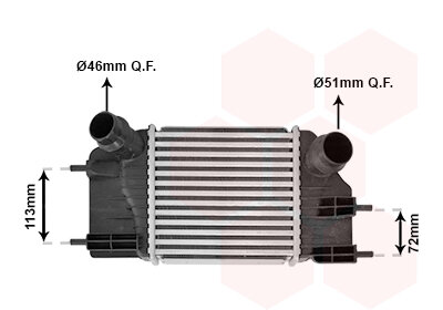 Ladeluftkühler  für NISSAN NOTE (E12)