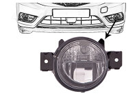 Tagfahrleuchte links,Stoßfänger für...