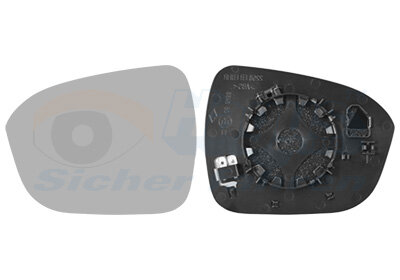 Spiegelglas, Außenspiegel links für NISSAN JUKE (F16_)