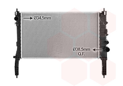 Kühler, Motorkühlung  für OPEL MOKKA / MOKKA X (J13)