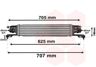 Ladeluftkühler  für OPEL CORSA D Kasten/Schrägheck (S07)
