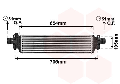 Ladeluftkühler  für OPEL MOKKA / MOKKA X (J13)