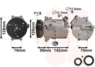 Kompressor, Klimaanlage  für SAAB 9-3 (YS3F, E79, D79, D75)