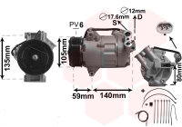 Kompressor, Klimaanlage  für OPEL ASTRA H...