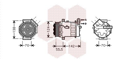 Kompressor, Klimaanlage  für OPEL VECTRA C (Z02)