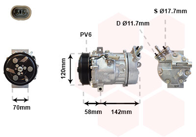 Kompressor, Klimaanlage  für FIAT CROMA (194_)