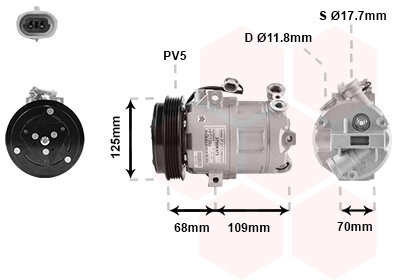 Kompressor, Klimaanlage  für OPEL TIGRA TwinTop (X04)
