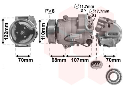 Kompressor, Klimaanlage  für OPEL ASTRA J Caravan (P10)