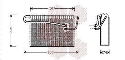 Verdampfer, Klimaanlage  für OPEL ASTRA H Caravan (A04)