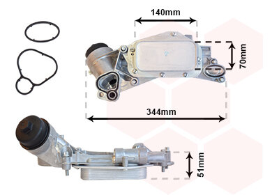 Ölkühler, Motoröl  für OPEL ASTRA J Caravan (P10)
