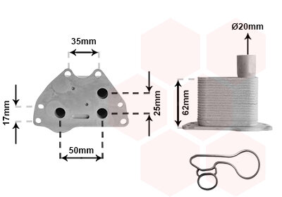 Ölkühler, Motoröl  für OPEL ASTRA J Caravan (P10)