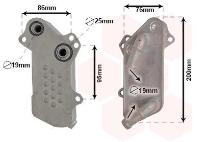 Ölkühler, Motoröl  für SAAB 9-3 (YS3F, E79, D79, D75)