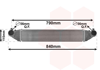 Ladeluftkühler  für OPEL ASTRA K (B16)