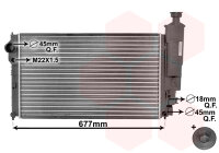 Kühler, Motorkühlung  für PEUGEOT 405 II (4B)