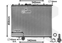 Kühler, Motorkühlung  für PEUGEOT 206 CC (2D)