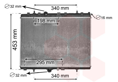 Kühler, Motorkühlung  für PEUGEOT 207 (WA_, WC_)