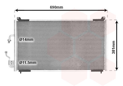 Kondensator, Klimaanlage  für PEUGEOT 406 (8B)