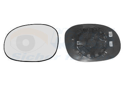 Spiegelglas, Außenspiegel rechts für PEUGEOT 206+ (2L_, 2M_)