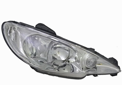 Hauptscheinwerfer rechts für PEUGEOT 206 Schrägheck (2A/C)
