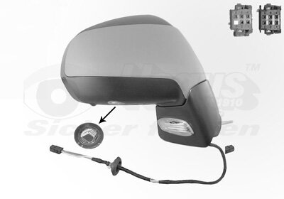 Außenspiegel rechts für PEUGEOT 5008 (0U_, 0E_)