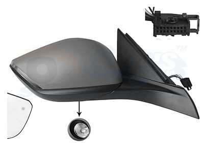 Außenspiegel rechts für PEUGEOT 308 III (FB_, FH_, FP_, F3_, FM_)