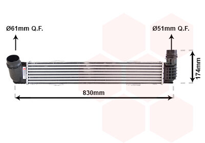 Ladeluftkühler  für RENAULT MEGANE III Schrägheck (BZ0/1_, B3_)