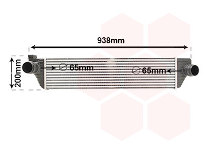Ladeluftkühler  für RENAULT MASTER III Bus (JV)