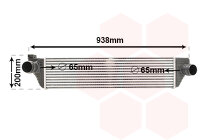 Ladeluftkühler  für RENAULT MASTER III Bus (JV)