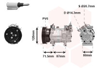 Kompressor, Klimaanlage  für NISSAN KUBISTAR Kasten...