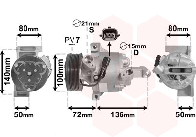 Kompressor, Klimaanlage  für SMART FORTWO Coupe (453)