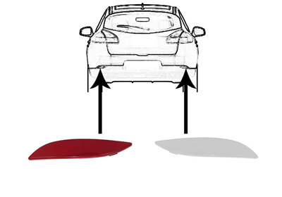 Rückstrahler links für RENAULT MEGANE III Grandtour (KZ0/1)