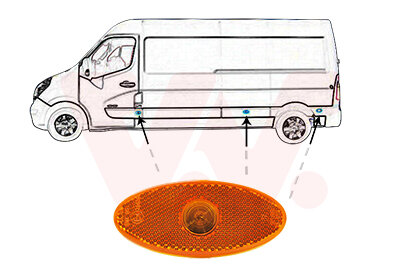 Seitenmarkierungsleuchte beidseitig,links,rechts für OPEL MOVANO B Bus (X62)
