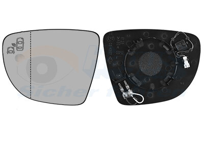 Spiegelglas, Außenspiegel links für RENAULT ZOE (BFM_)