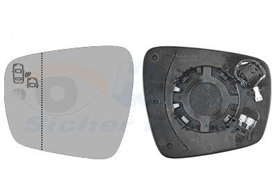 Spiegelglas, Außenspiegel links für RENAULT KADJAR (HA_, HL_)