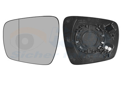 Spiegelglas, Außenspiegel links für RENAULT KADJAR (HA_, HL_)