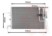 Kondensator, Klimaanlage  für SAAB 9-3 (YS3D)
