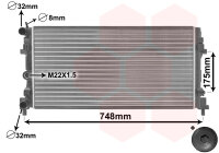 Kühler, Motorkühlung  für SEAT IBIZA IV...