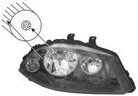Hauptscheinwerfer rechts für SEAT IBIZA III (6L1)