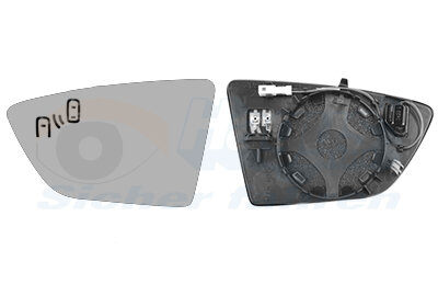Spiegelglas, Außenspiegel links für SEAT IBIZA V (KJ1, KJG)