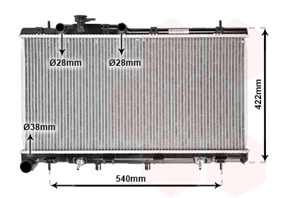 Kühler, Motorkühlung  für SUBARU OUTBACK (BE, BH)
