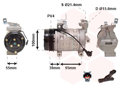 Kompressor, Klimaanlage  für SUBARU IMPREZA Stufenheck (GE, GV)
