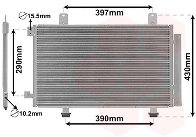 Kondensator, Klimaanlage  für SUZUKI SX4 Stufenheck (GY, RW)