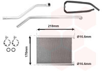 Wärmetauscher, Innenraumheizung  für TOYOTA...