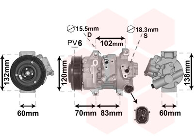 Kompressor, Klimaanlage  für TOYOTA AURIS (_E15_)